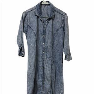 Womens denim short dress XS
